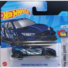 Hot Wheels Mainline Ford Mustang Match-E 1400 blue short card