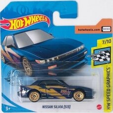 Hot Wheels Mainline Modeliukas Nissan Silvia S13 blue short card (yra Sandėlyje)