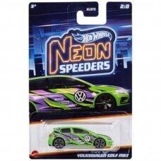 Hot Wheels Mainline Neon Speeders Volkswagen Golf MK7 short card