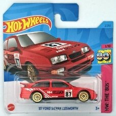 Hot Wheels Modeliukas '87 Ford Sierra Cosworth red short card (yra Sandėlyje)