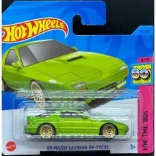Hot Wheels 89 Mazda Savanna RX-7 fc3s green short card