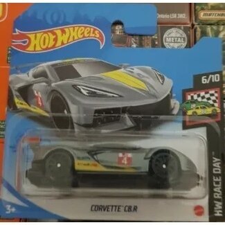Hot Wheels Mainline Modeliukas Corvette C8.R grey short card (yra Sandėlyje)