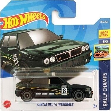 Hot Wheels Lancia Delta Integrale green short card