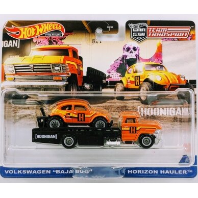 Hot Wheels Premium Team Transport Horizon Hauler & Volkswagen Baja Bug *Hoonigan*