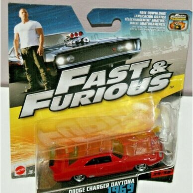 Hot Wheels 1/55 Fast & the Furious Modeliukas Dodge Charger Daytona (yra Sandėlyje)