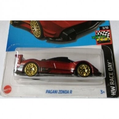 Hot Wheels 2024 Case D Mainline Pagani Zonda R red short card