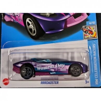 Hot Wheels 2024 Case D Mainline Modeliukas RRRoadster purple short card (yra Sandėlyje)