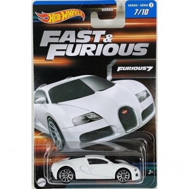 Hot wheels Fast Furious Modeliukas Bugatti veyron 2023 series 3