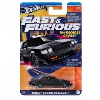 Hot Wheels Fast Furious Modeliukas Buick Grand National