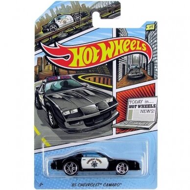 Hot Wheels Hot Pursuit Modeliukas 1985 Chevrolet Camaro (yra Sandėlyje)