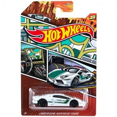 Hot Wheels Hot Pursuit Modeliukas Lamborghini Aventador (yra Sandėlyje)