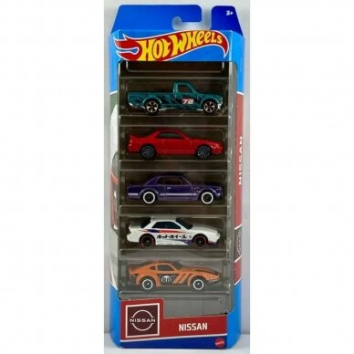 Hot Wheels Mainline 5-pack Modeliukų rinkinys Nissan (yra Sandėlyje)