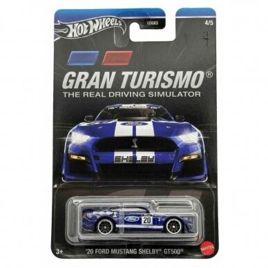 Hot Wheels Mainline Gran Turismo Modeliukas 20 Ford Mustang Shelby GT500