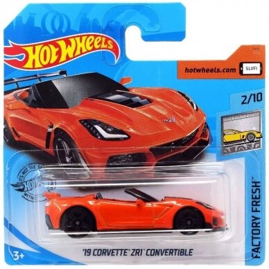 Hot Wheels Mainline Modeliukas 19 Corvette ZR1 Convertible orange (yra Sandėlyje)