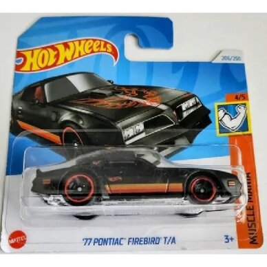 Hot Wheels Mainline Modeliukas 77 Pontiac Firebird TA Short Card (yra Sandėlyje)