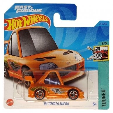 Hot Wheels Mainline 94 Toyota Supra tooned orange