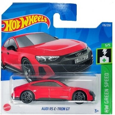 Hot Wheels Mainline Modeliukas Audi RS E-Tron GT red (yra Sandėlyje)