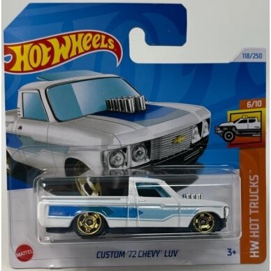 Hot Wheels Mainline Custom 72 Chevy Luv White