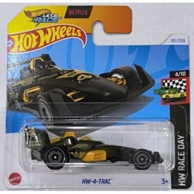 Hot Wheels Mainline Modeliukas HW 4 TRAC black (yra Sandėlyje)