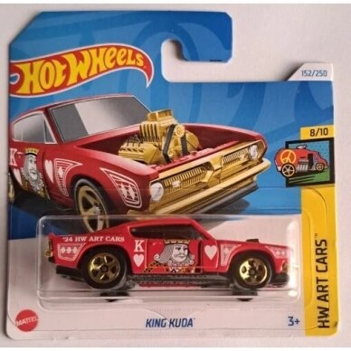 Hot Wheels Mainline Modeliukas King Kuda red short card (yra Sandėlyje)