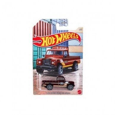 Hot Wheels Mainline Land Rover Series III Pickup *Hot Pick-ups*, maroon