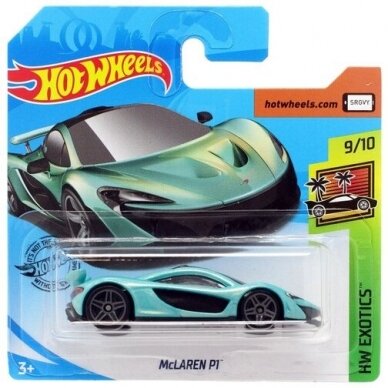 Hot Wheels Mainline Modeliukas Mclaren P1 green Chameleon short card