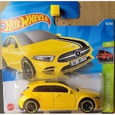 Hot Wheels Mainline Modeliukas Mercedes benz A-Class yellow (yra Sandėlyje)