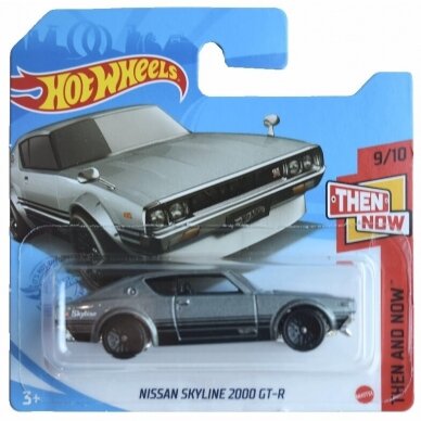 Hot Wheels Mainline Modeliukas Nissan Skyline 2000 gt-r grey short card (yra Sandėlyje)