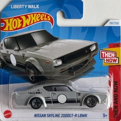 Hot Wheels Mainline Nissan Skyline 2000gt-r LBWK Grey Short Card