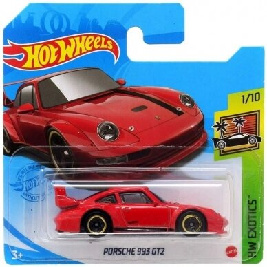 Hot Wheels Mainline Porsche 993 GT2 red short card