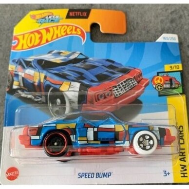 Hot Wheels Mainline Speed bump blue short