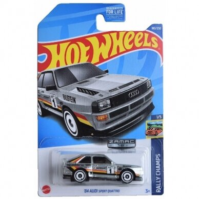 Hot Wheels Mainline Zamac '84 Audi Sport Quattro (card condition 9/10)