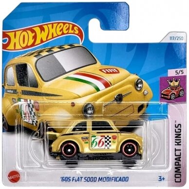 Hot Wheels 60s Fiat 500D Modificado yellow