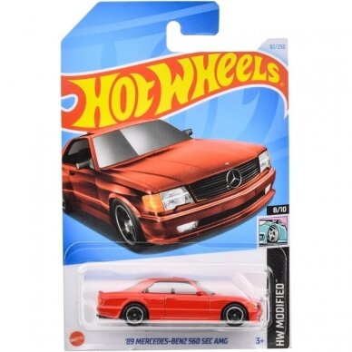 Hot Wheels 89 Mercedes-Benz 560 SEC AMG Long Card