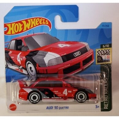 Hot Wheels Audi '90 Quattro, red short card