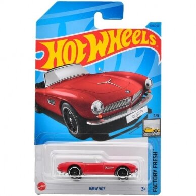 Hot Wheels BMW 507 red Long Card