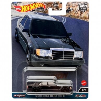 Hot Wheels Modeliukas CHASE Mercedes Benz 500E Canyon Warriors 0/5 CHASE (yra sandėlyje)