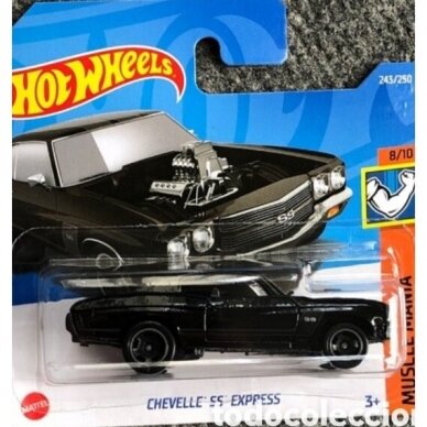 Hot Wheels Modeliukas Chevelle SS Express black short card (yra Sandėlyje)