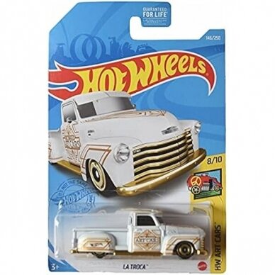 Hot Wheels La Troca white Long Card