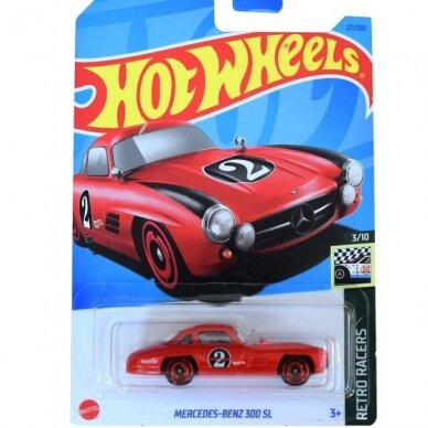 Hot Wheels Modeliukas Mercedes Benz 300 sl 2023 27/250 long card (yra Sandėlyje)