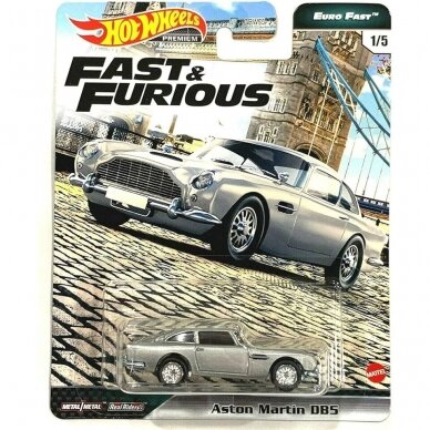 Hot Wheels Premium Fast Furious Modeliukas Aston Martin DB5 (yra Sandėlyje)