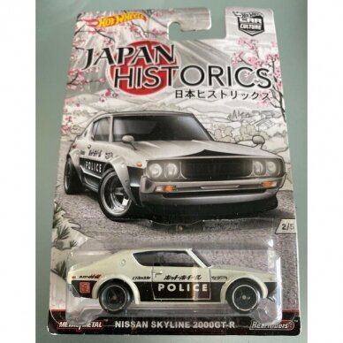 Hot Wheels Premium Japan Historics NISSAN SKYLINE 2000GT-R with card protector