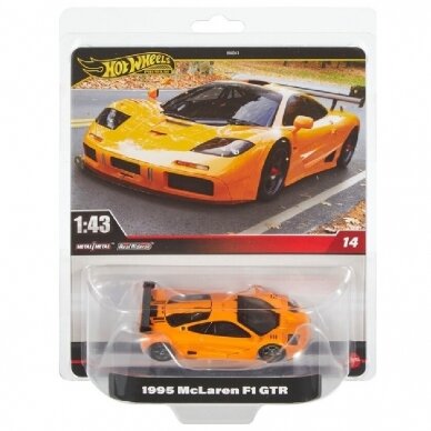 Hot Wheels Premium 1/43 1995 McLaren F1 GTR, orange