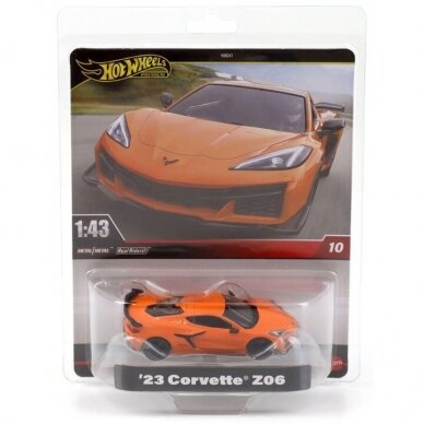 Hot Wheels Premium 1/43 2023 Corvette Z06, orange