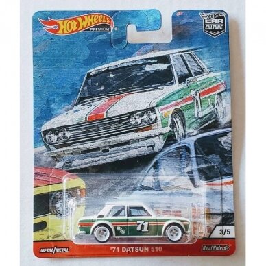 Hot Wheels Premium Modeliukas 71 datsun 510