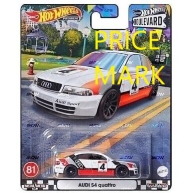 Hot Wheels Premium 81. Audi S4 Quattro BOULEVARD (with PRICEMARK)