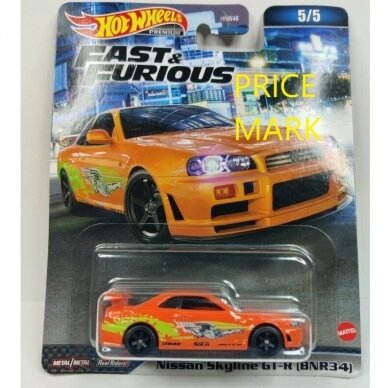 Hot Wheels Premium Nissan Skyline GT-R (BNR34) (With PRICEMARK)