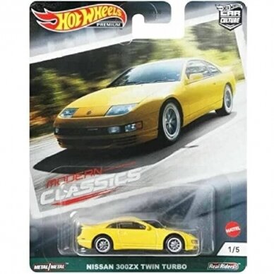 Hot Wheels Premium Modern Classics Nissan 300ZX Twin Turbo, yellow 1/5