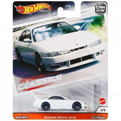 Hot Wheels Premium Modern Classics Nissan Silvia S14 white