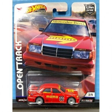 Hot Wheels Premium Open Track Mercedes Benz 190E 2,5-1,6 red